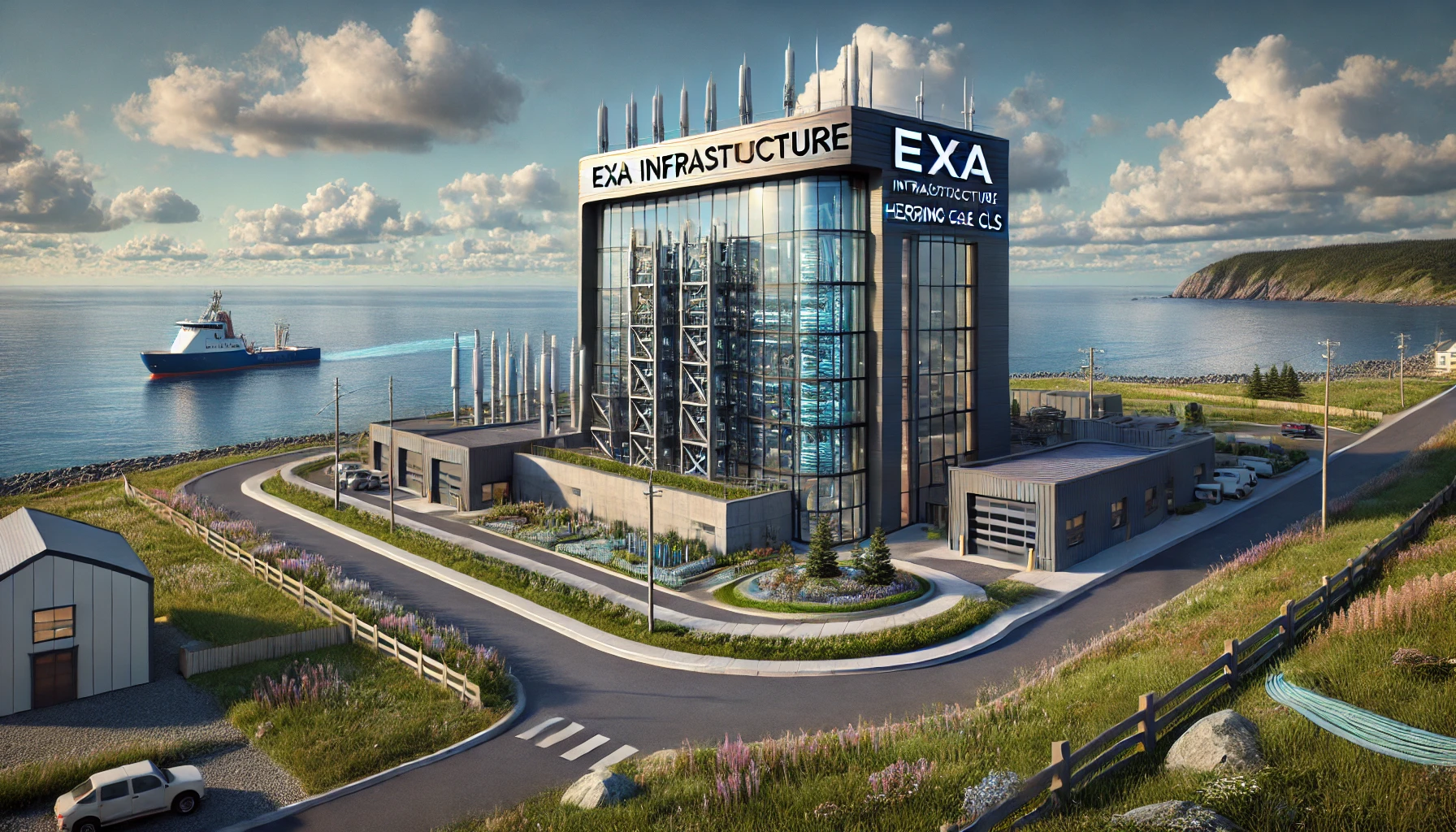 Herring Cove Data Centers Exa Infrastructure - Объект EXA Infrastructure Herring Cove, также известный как Halifax International Exchange (HFX), расположен по адресу 132Ketch Harbour Road, Herring Cove, Новая Шотландия, B3V1J4, Канада, и управляет